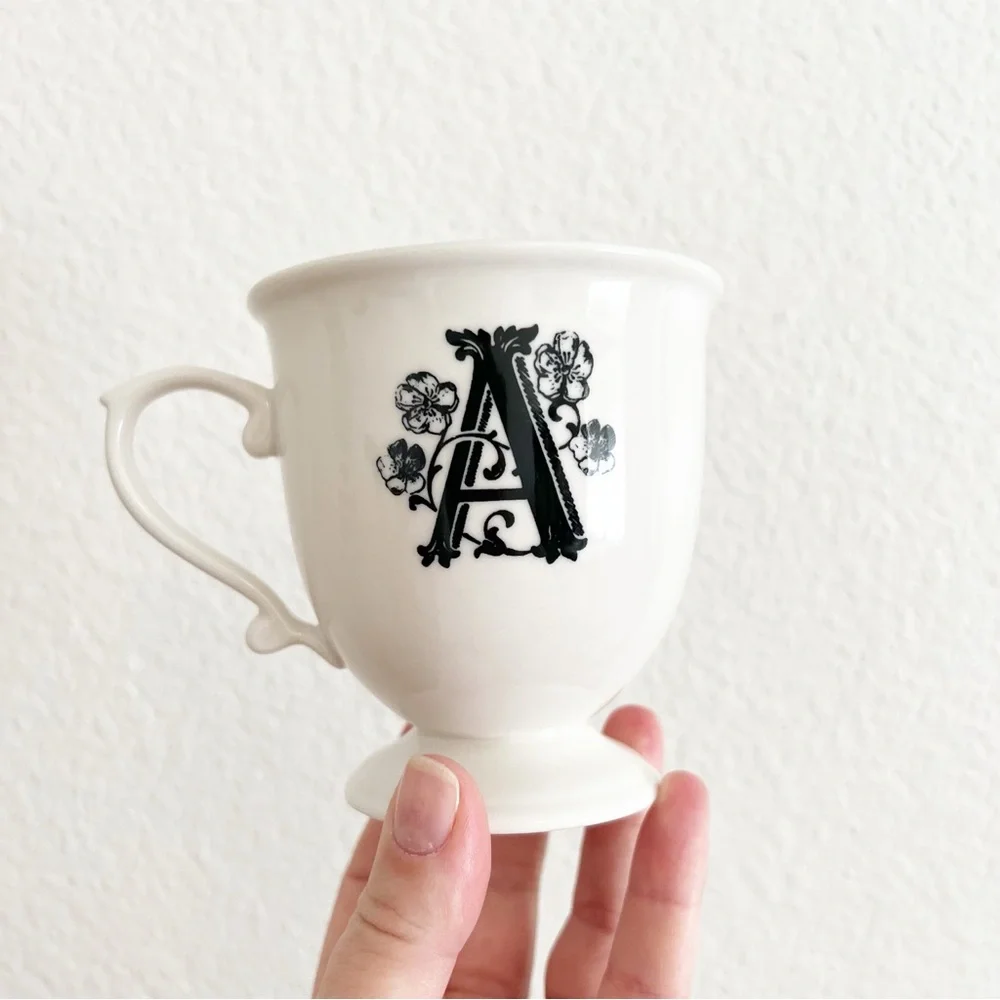 Anthropologie Missus "A" Monogram Initial Mug/Teacup - Picture 3 of 4